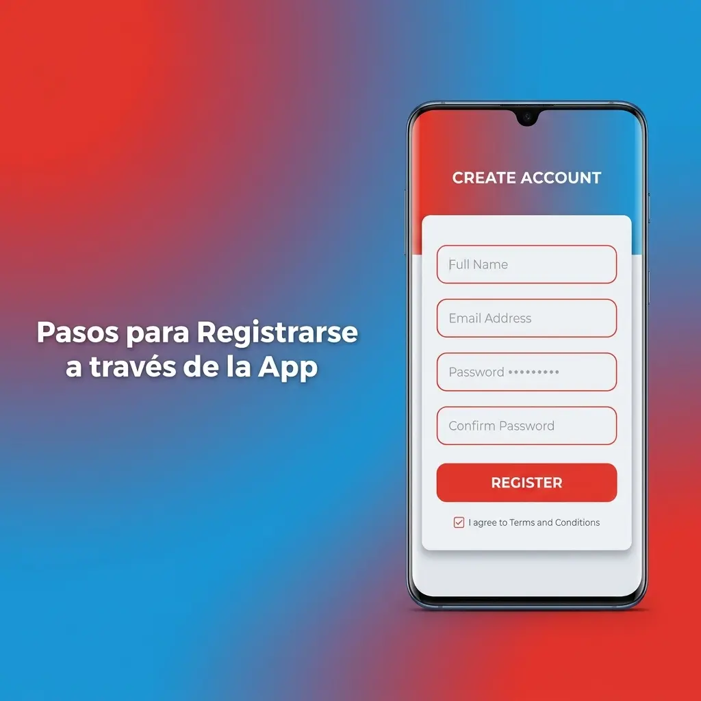 Pasos para Registrarse a través de la App